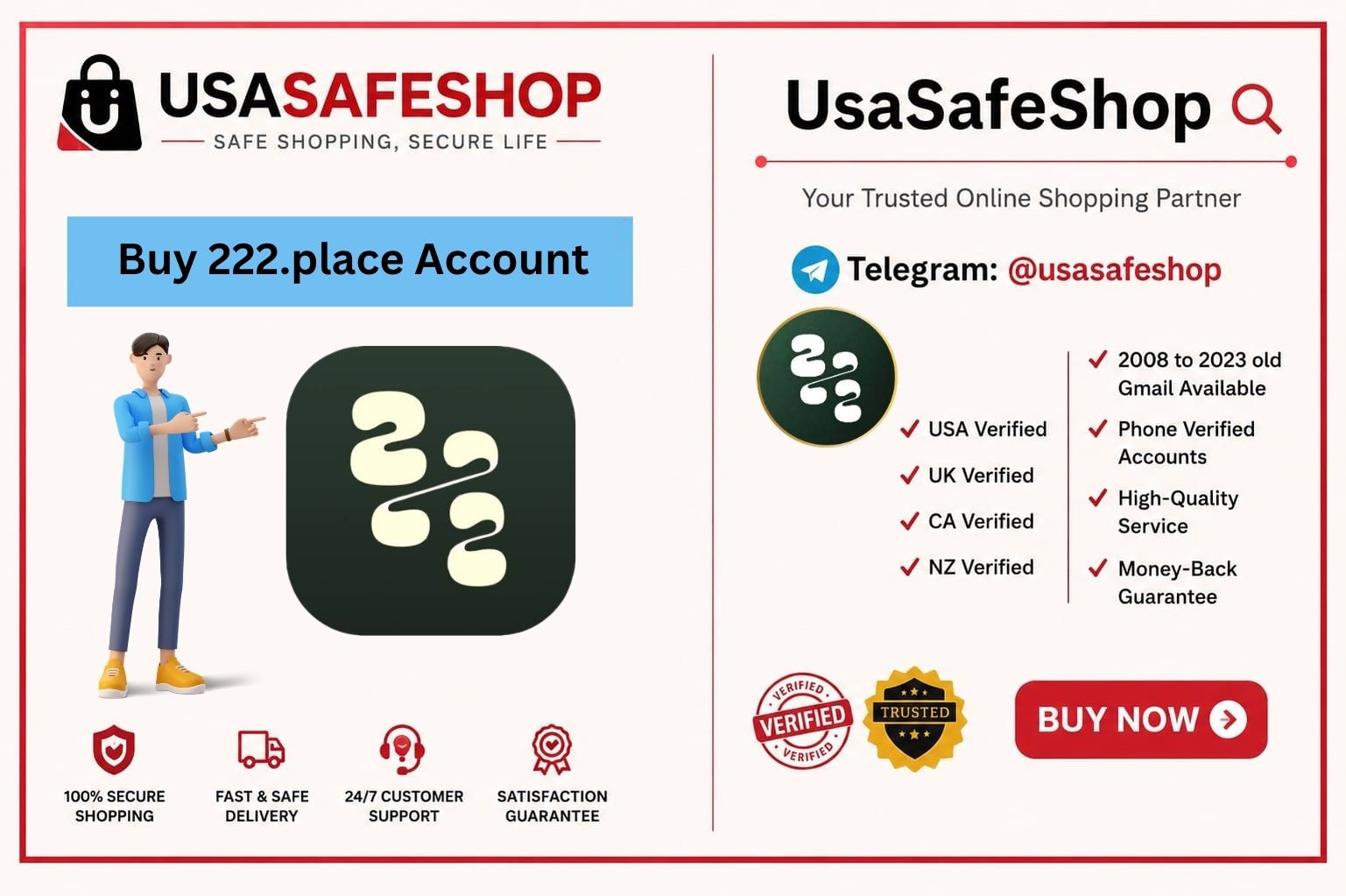 Buy 222.place Account 2 Buy 222.place Account