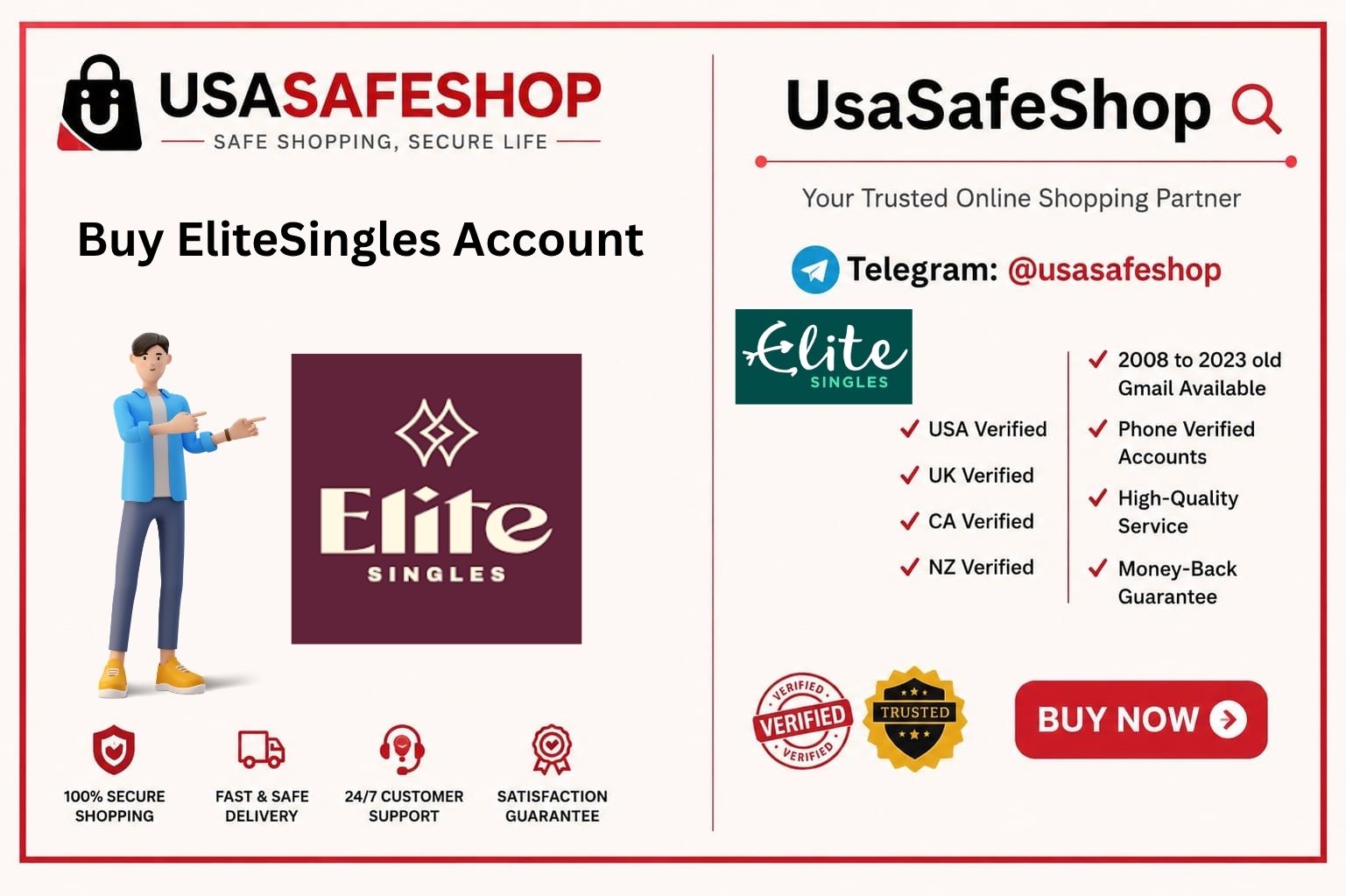 Buy EliteSingles Account 1 Buy EliteSingles Account