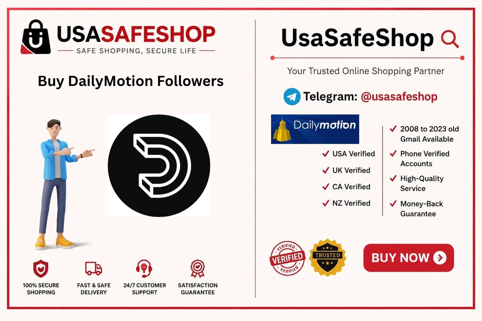 Buy DailyMotion Followers 1 Buy DailyMotion Followers